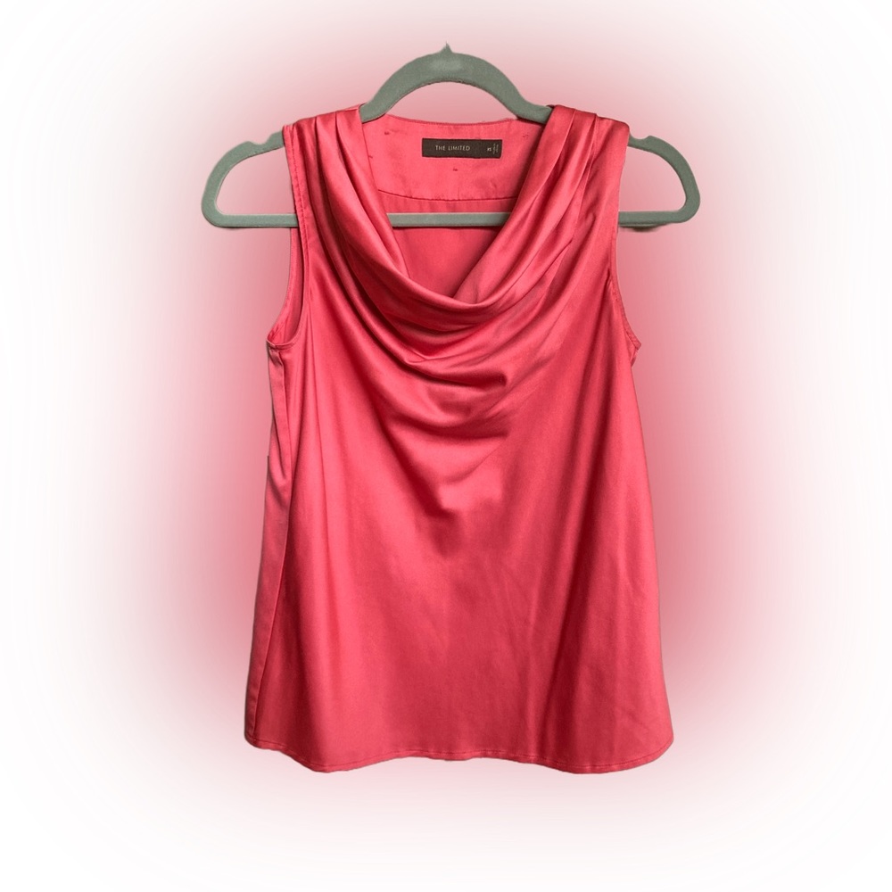 Vibrant coral sleeveless top